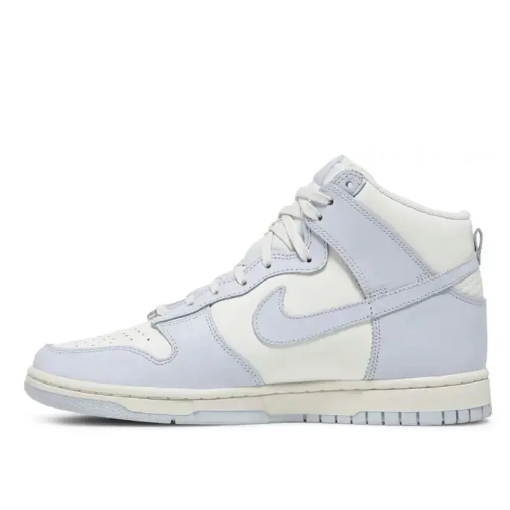 Nike Dunk High 'Football Grey' High-Top Sneakers in White and Gray